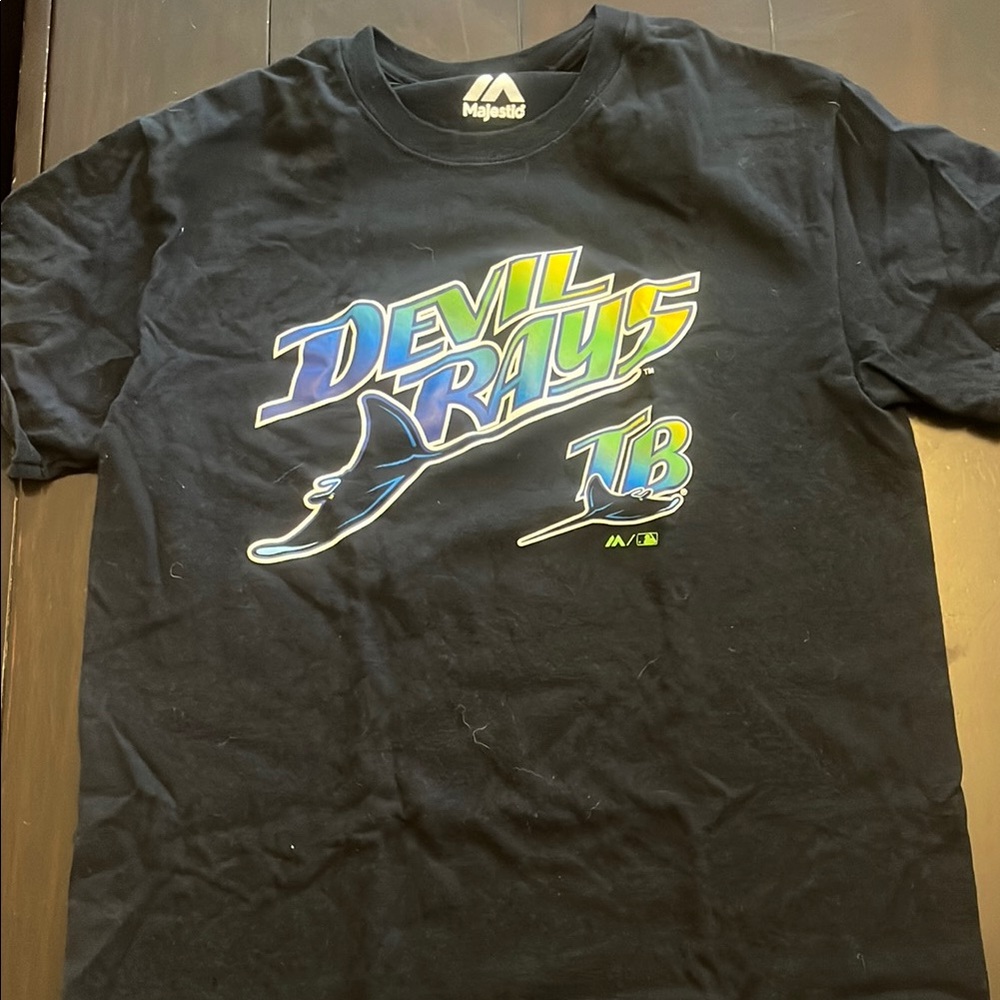 Mens Black Tampa Rays Tee